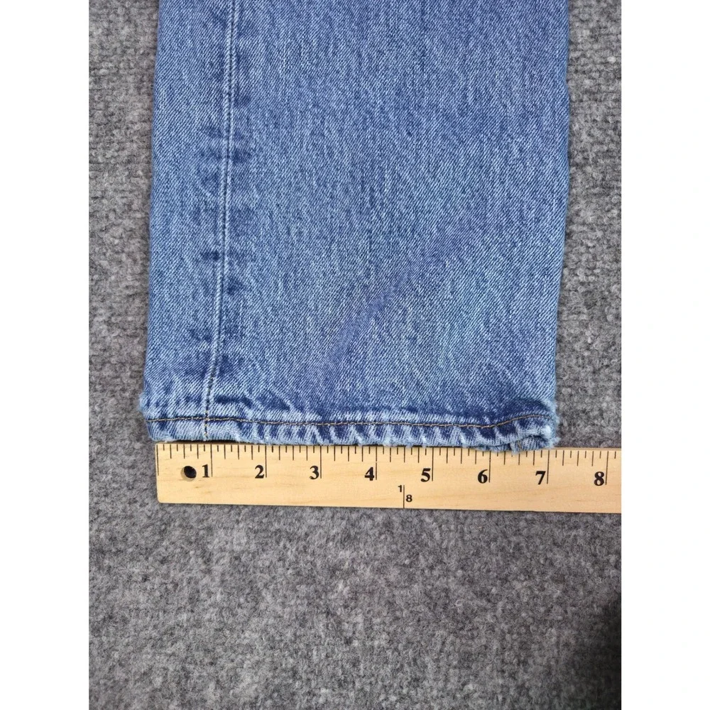 Levi's 501 Original Fit Jeans Mens 31x30 Blue Medium Wash Straight Leg Denim